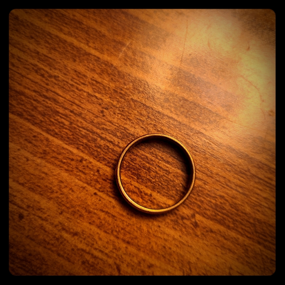 Gold wedding ring